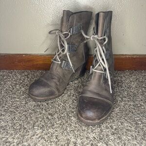 Sorel Dark Brown Combat Boots